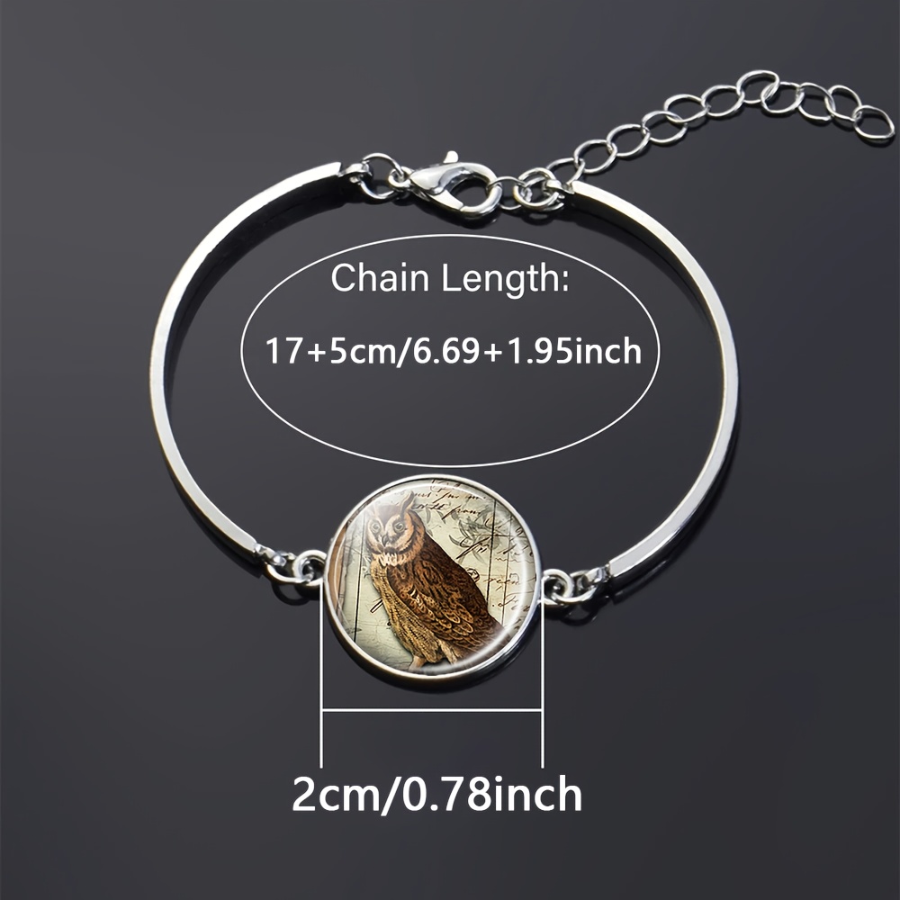 Vintage Owl Pattern Adjustable Women's Bracelet, Exquisite Gift